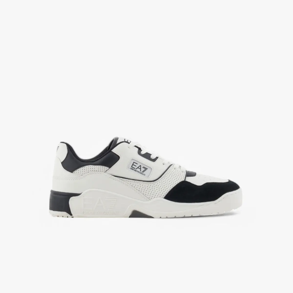 Two-Tone Low Top Leather  Basketball Sneakers