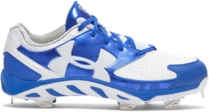 UA Under Armour Spine Glyde ST Cleats Womens Black/White - New