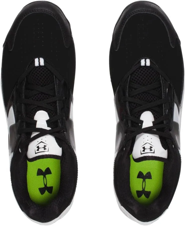 UA Under Armour Spine Glyde ST Cleats Womens Black/White - New