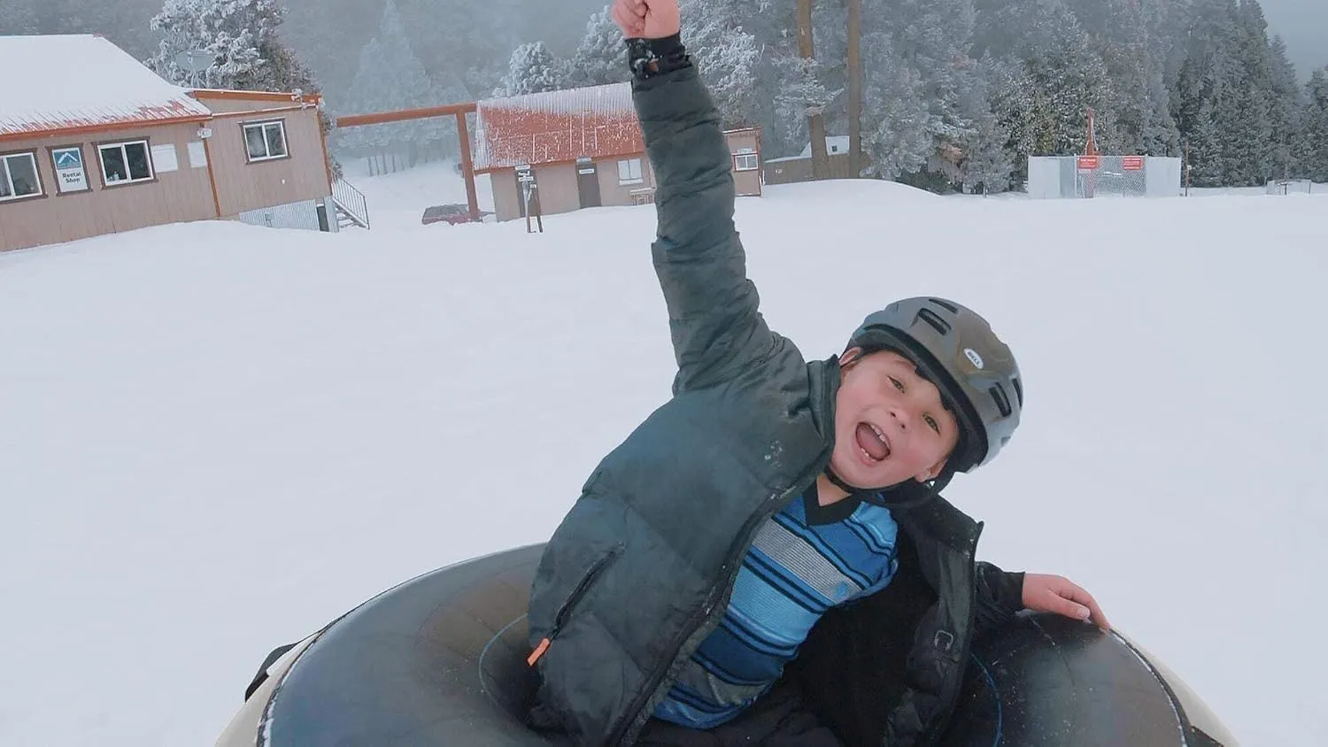 Ultimate Towable Snow Tube Sled with Heavy Duty Cover | Designed for Thrilling Winter Adventures | Made in The USA for Durability and Safety on Snowy Slopes