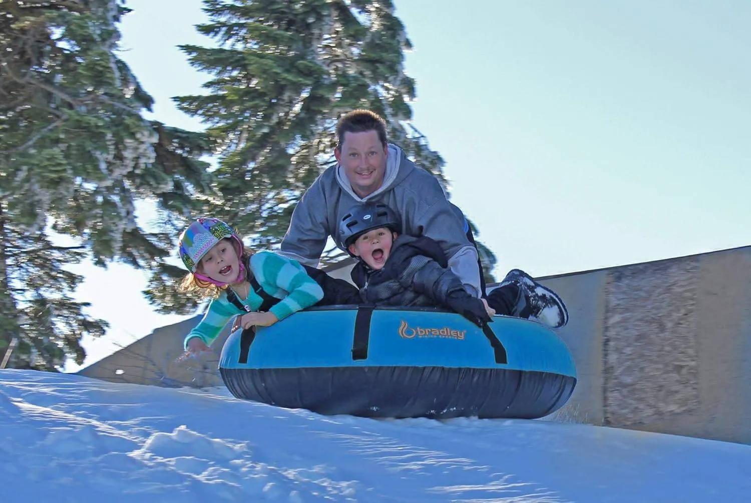 Ultimate Towable Snow Tube Sled with Heavy Duty Cover | Designed for Thrilling Winter Adventures | Made in The USA for Durability and Safety on Snowy Slopes
