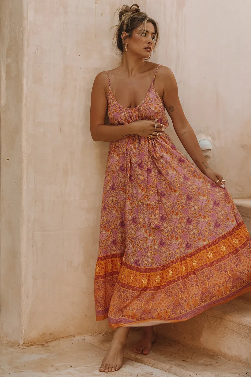 Village Strappy Maxi Dress
