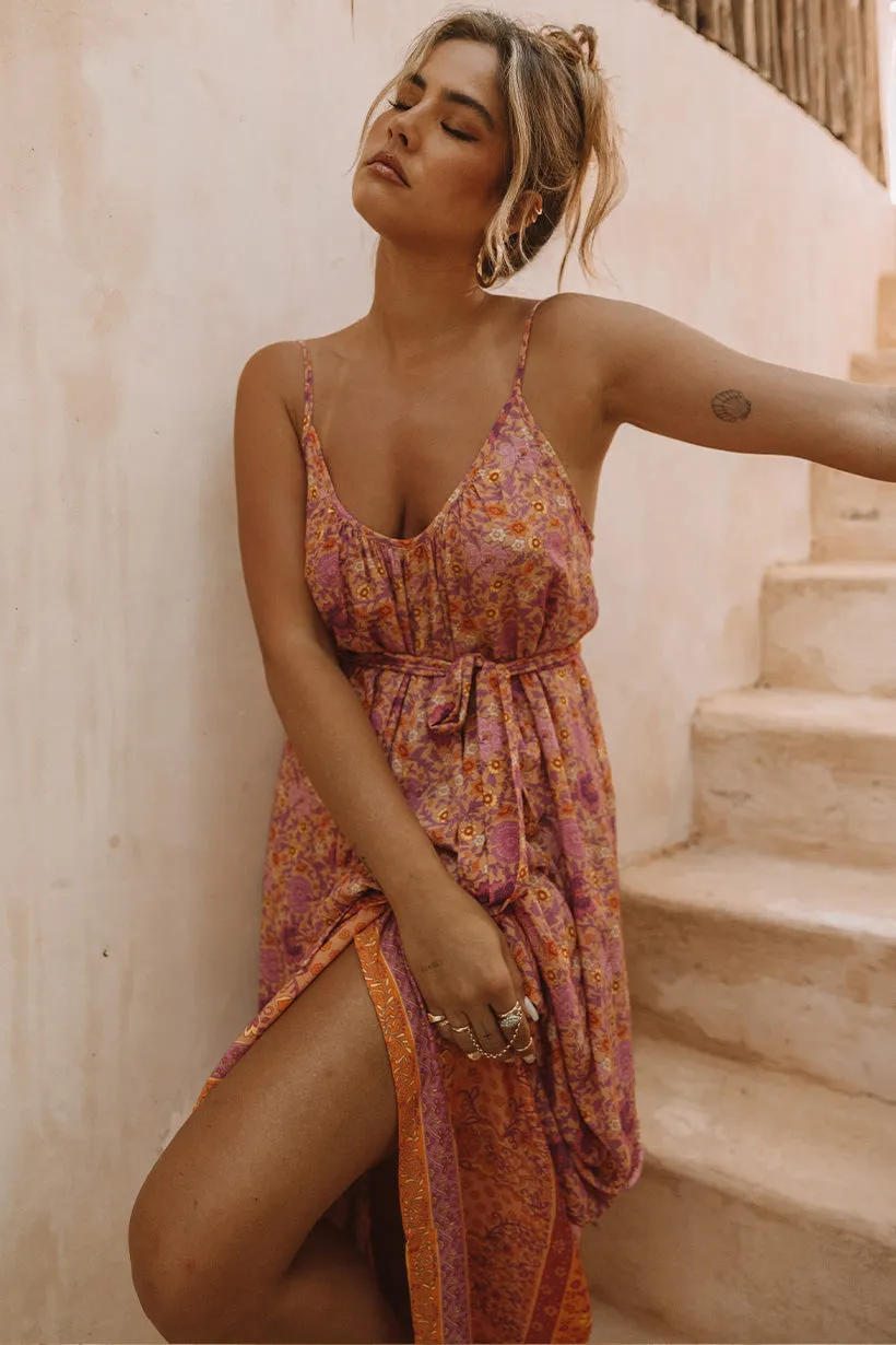 Village Strappy Maxi Dress