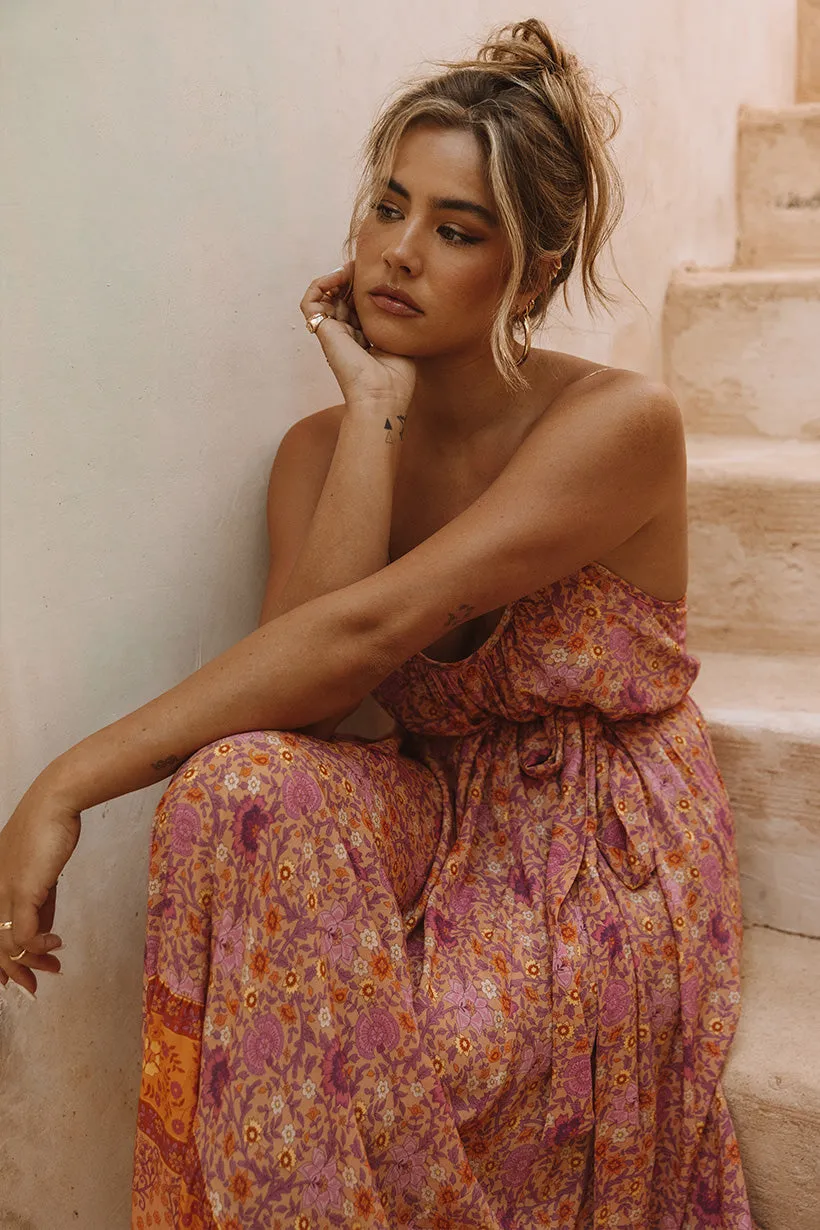 Village Strappy Maxi Dress