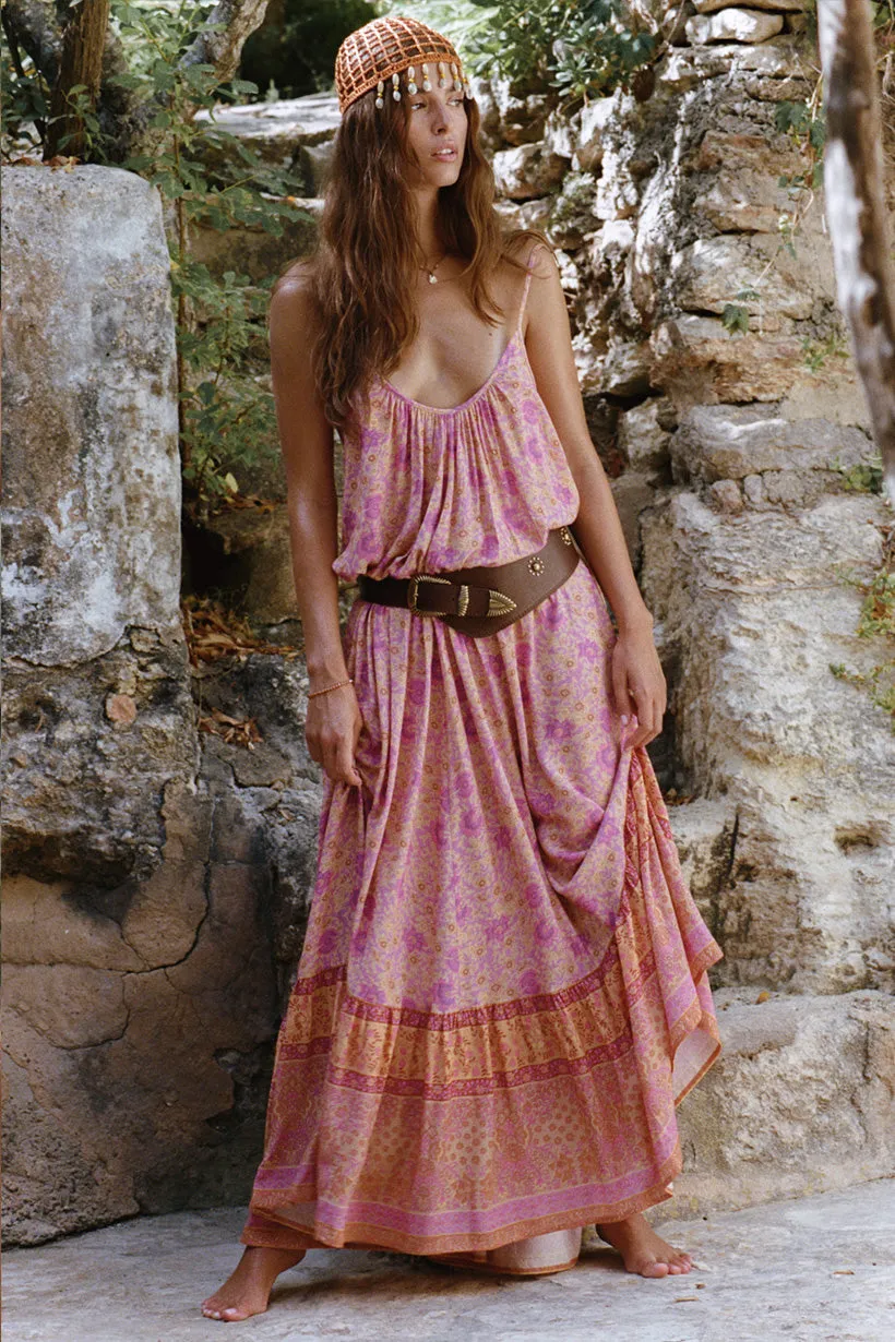 Village Strappy Maxi Dress