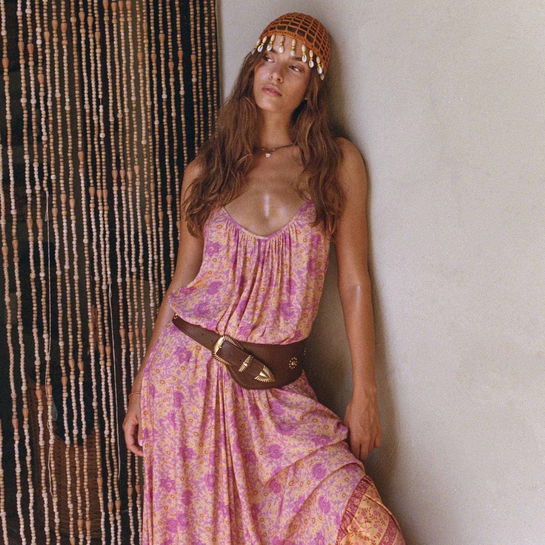 Village Strappy Maxi Dress
