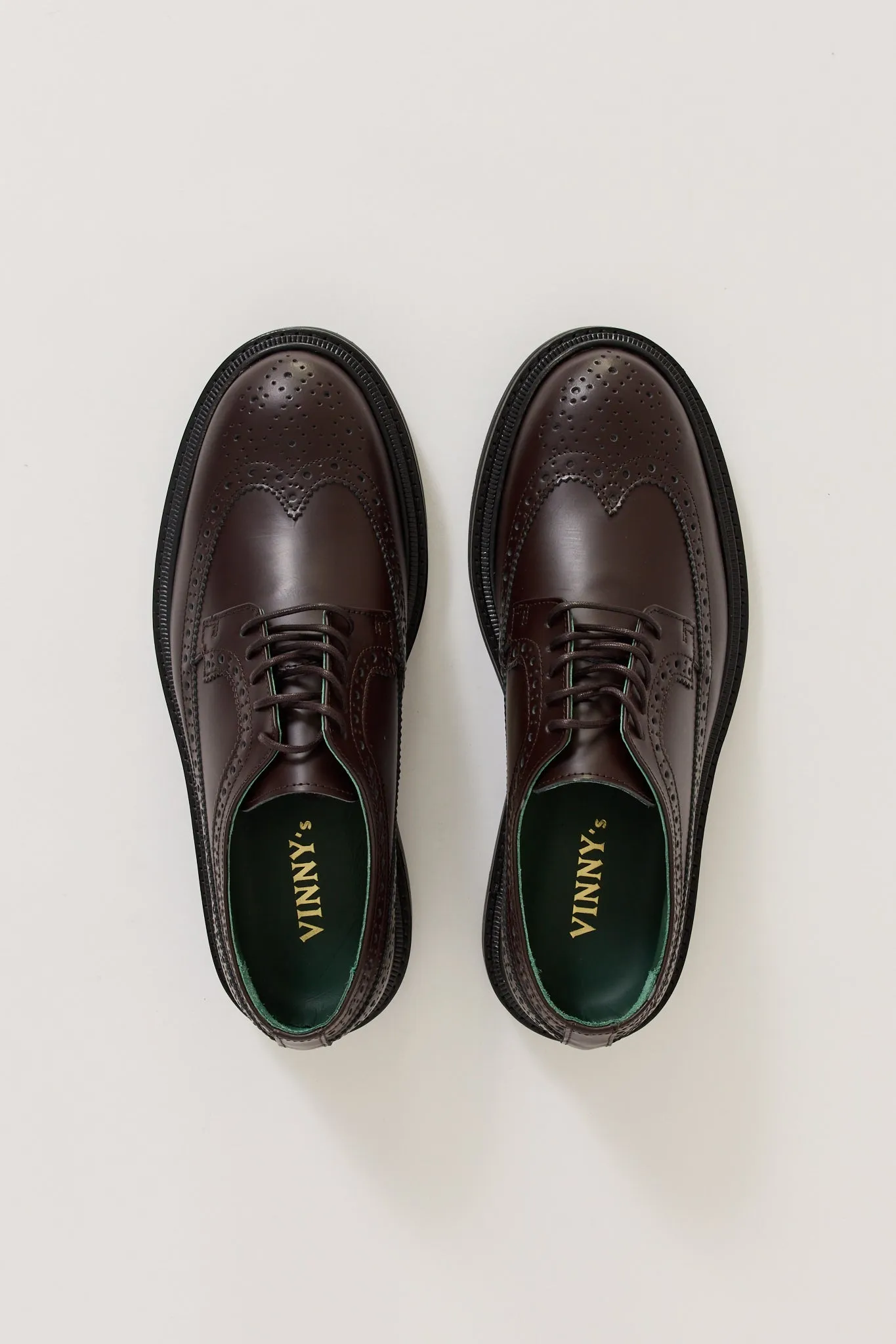 Vinnee Brogue Shoe Burgundy Polido Leather