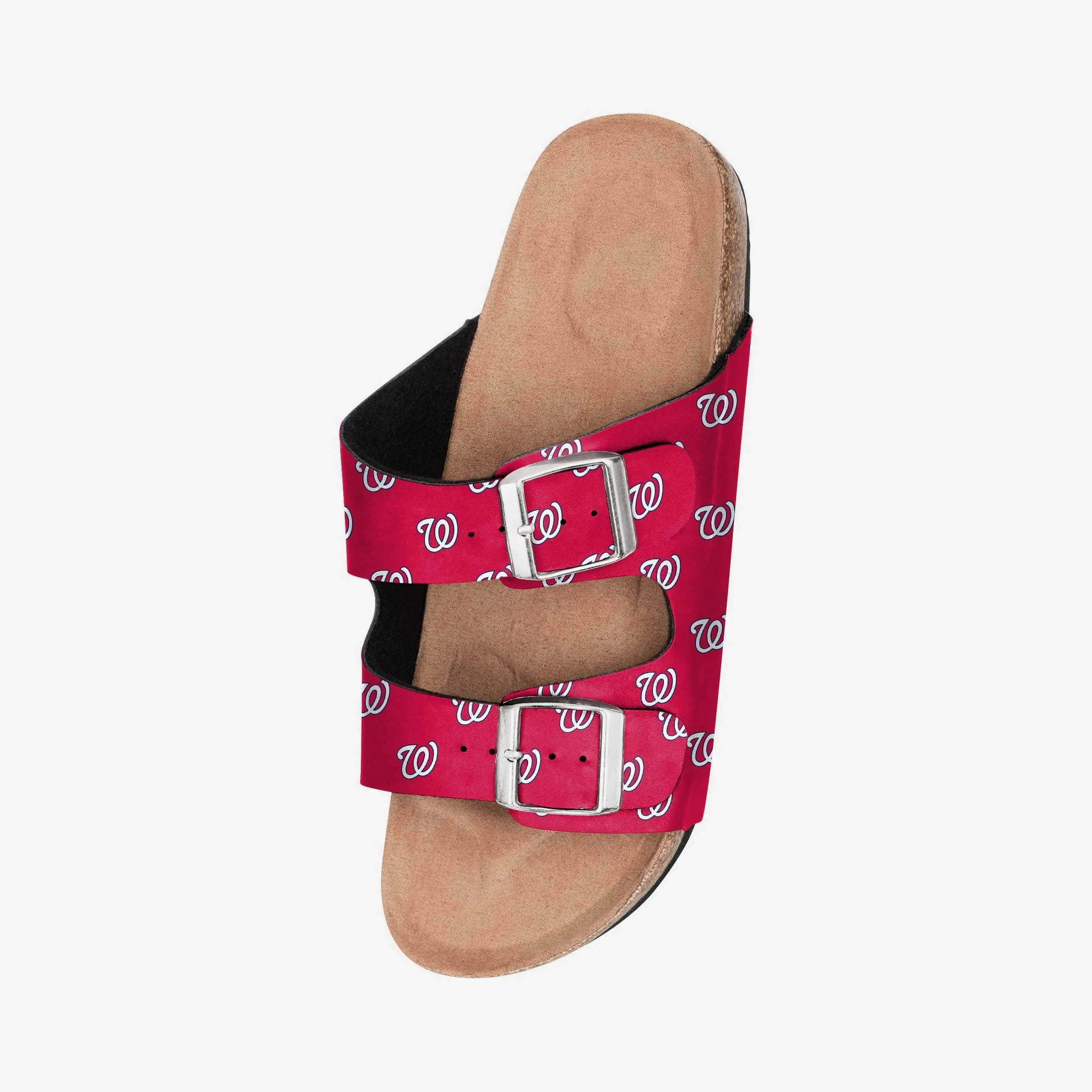 Washington Nationals Womens Team Logo Double Buckle Sandal