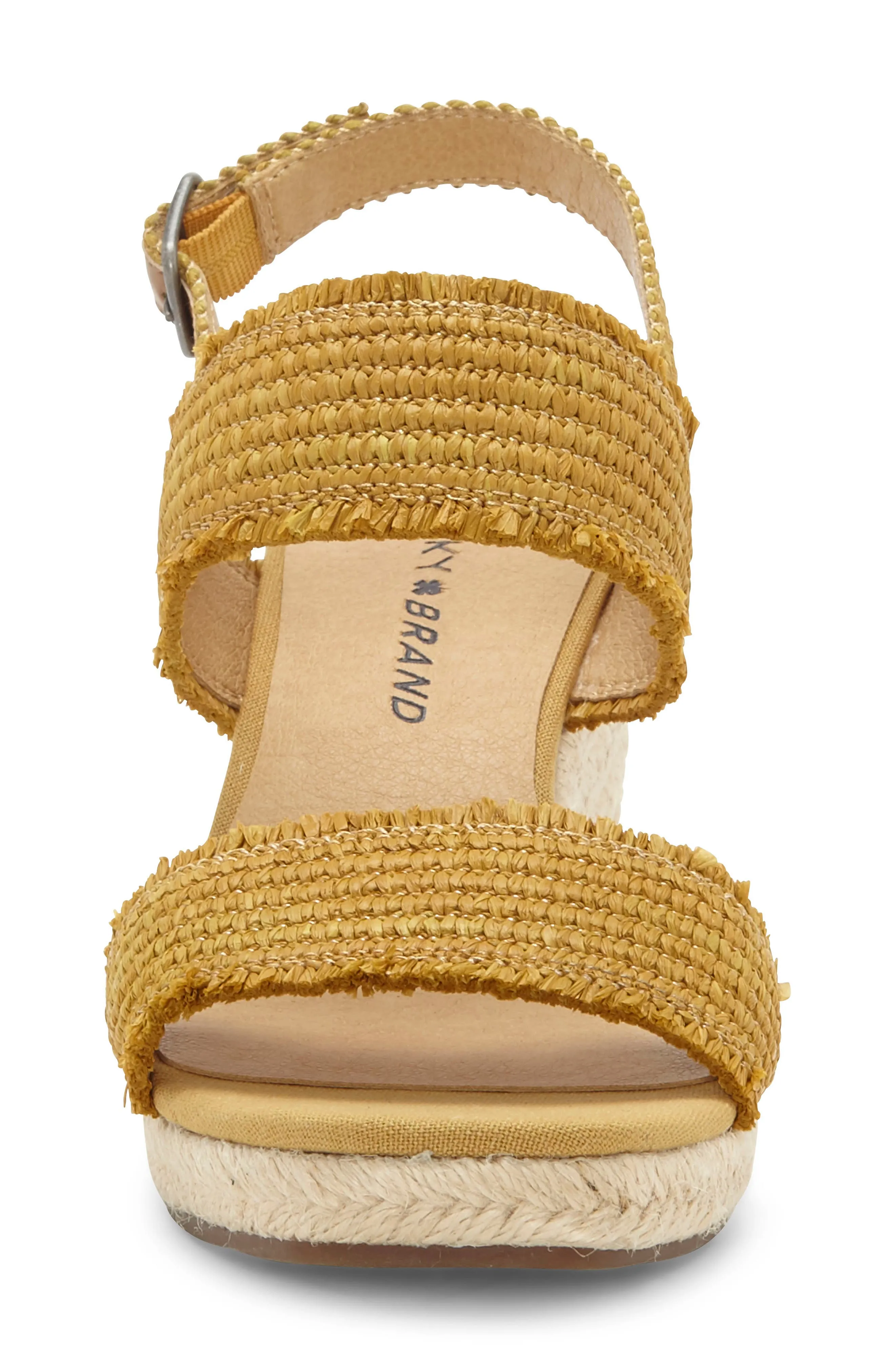 Wedge Heel Minjah Lucky Monumental discount Jute-Wrapped Yellow Golden Mid Espadrille Brand Fast-moving sale Sandals