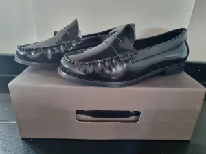 Womens - Cipriata Hi-Shine Black Saddle Loafer (L075A)