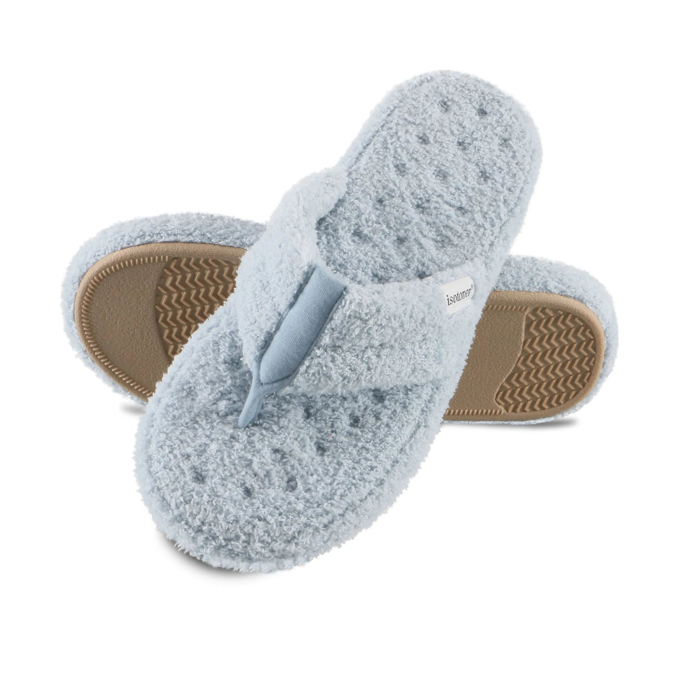 Women's Cozy Plush Joey Thong Slipper with Memory Foam