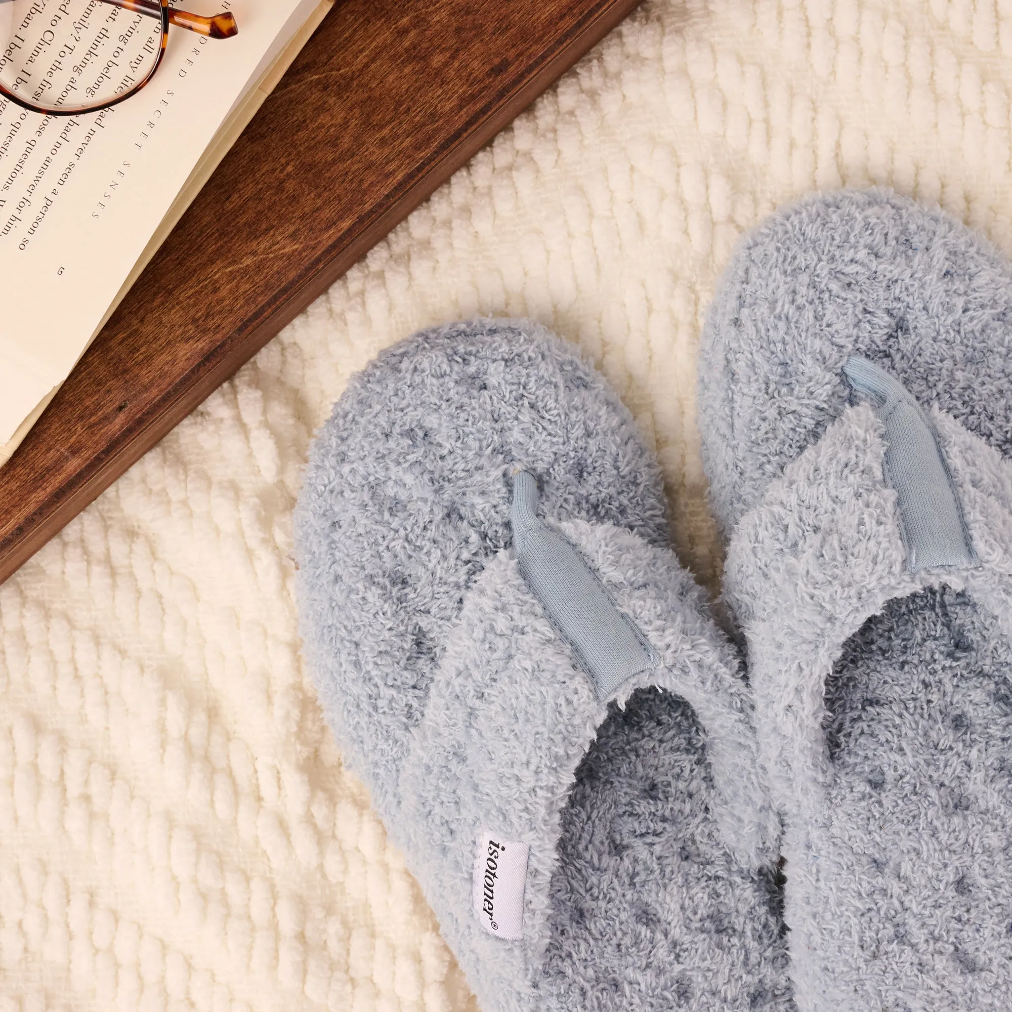 Women's Cozy Plush Joey Thong Slipper with Memory Foam