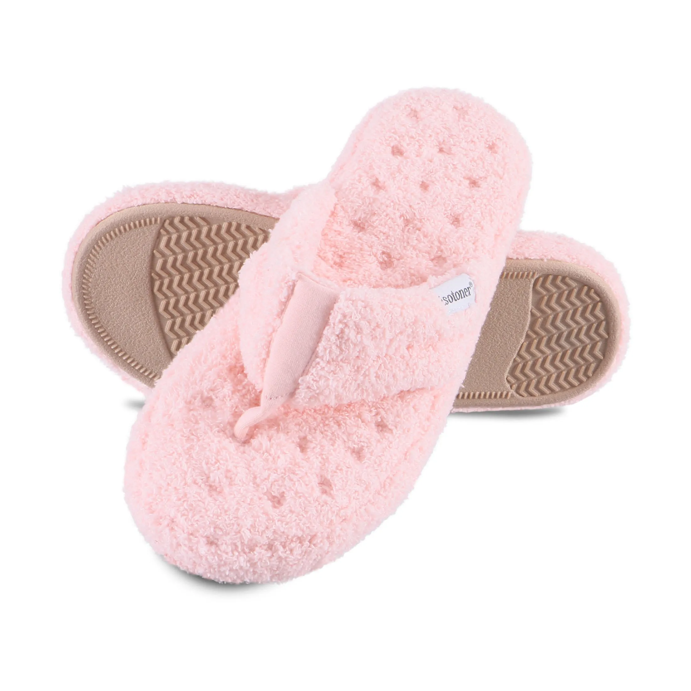 Women's Cozy Plush Joey Thong Slipper with Memory Foam