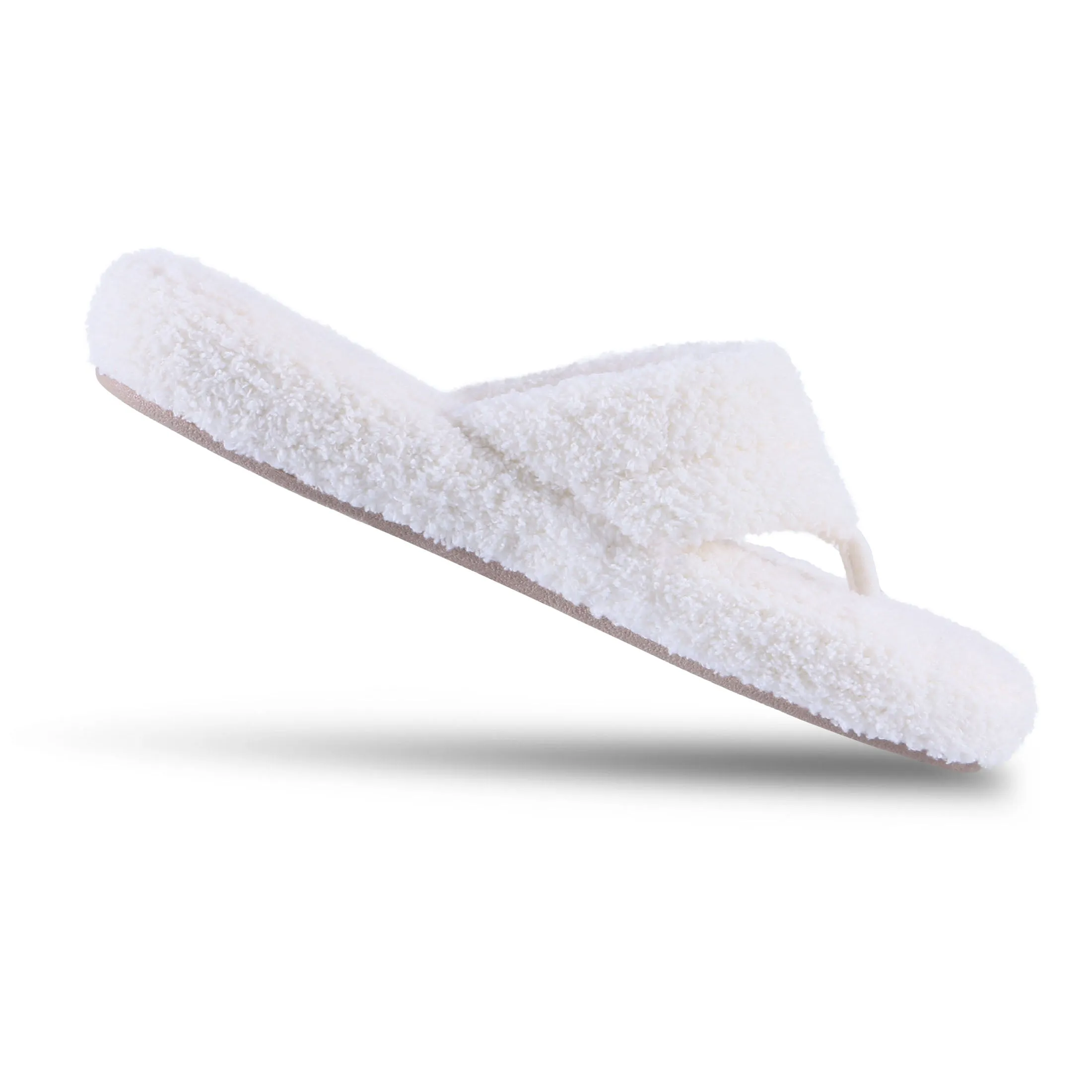 Women's Cozy Plush Joey Thong Slipper with Memory Foam
