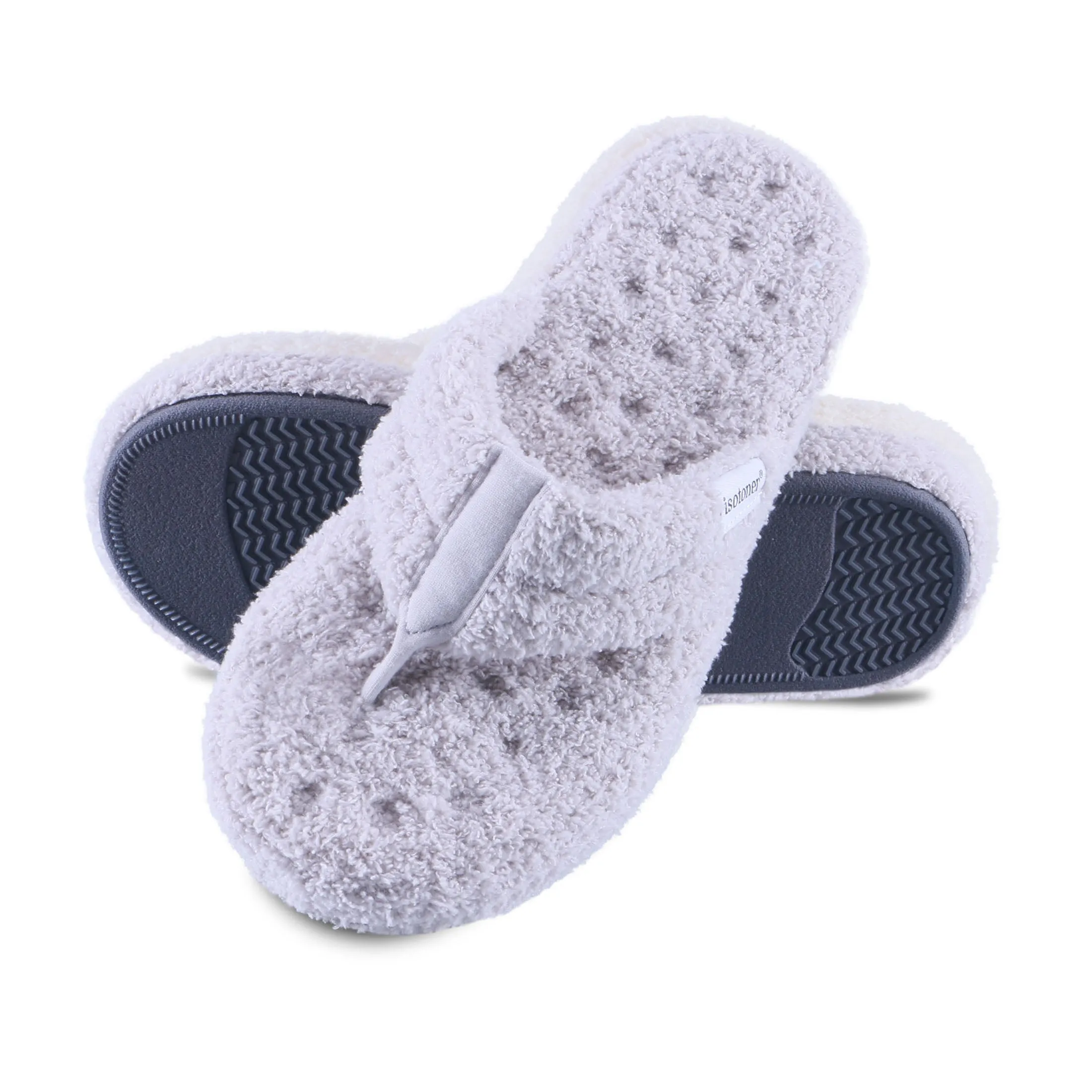 Women's Cozy Plush Joey Thong Slipper with Memory Foam