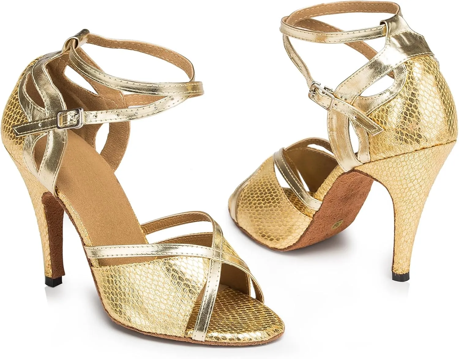 Womens Latin Salsa Ballroom Dancing Shoes Strappy Wedding Prom Sandals