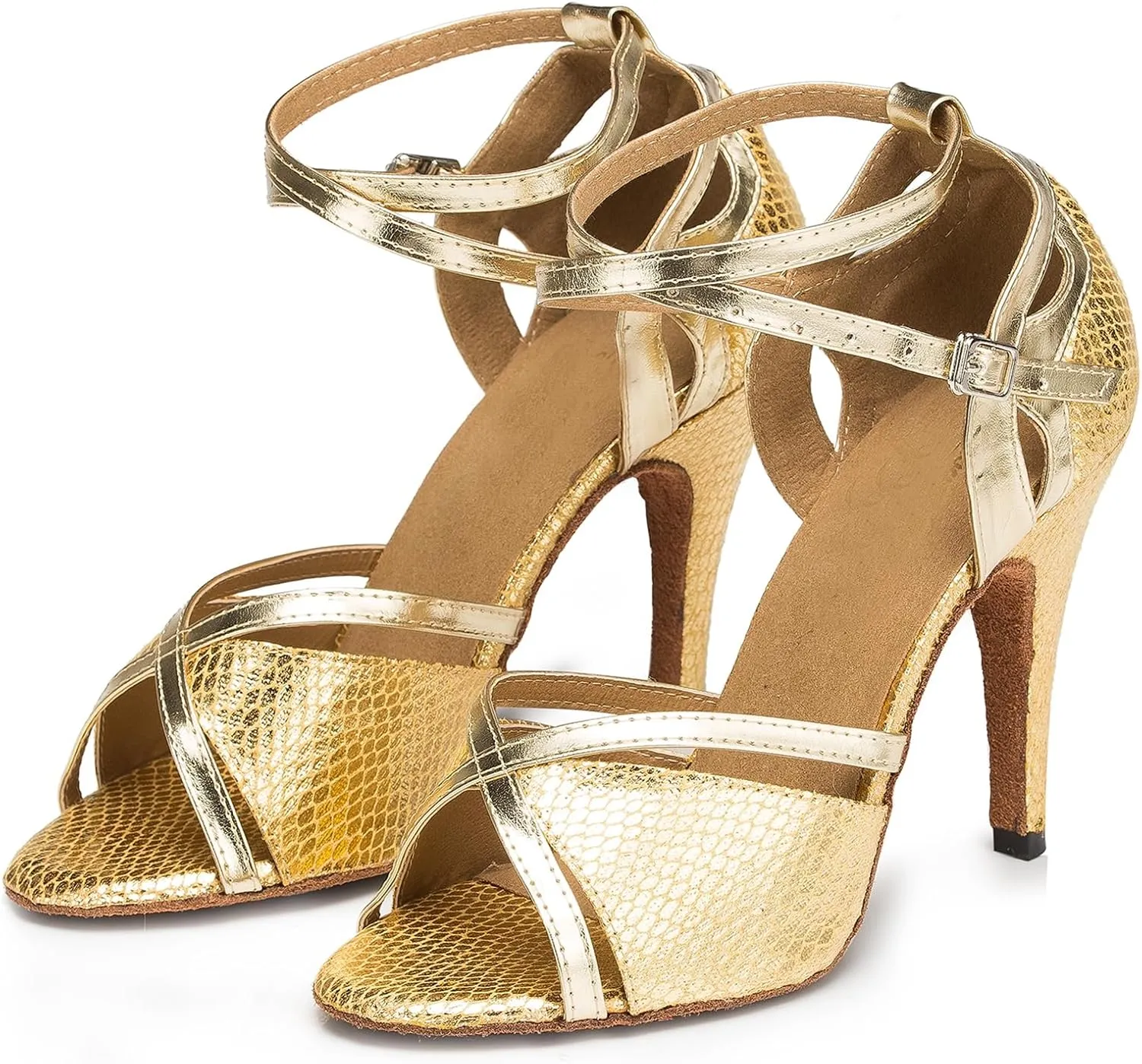 Womens Latin Salsa Ballroom Dancing Shoes Strappy Wedding Prom Sandals