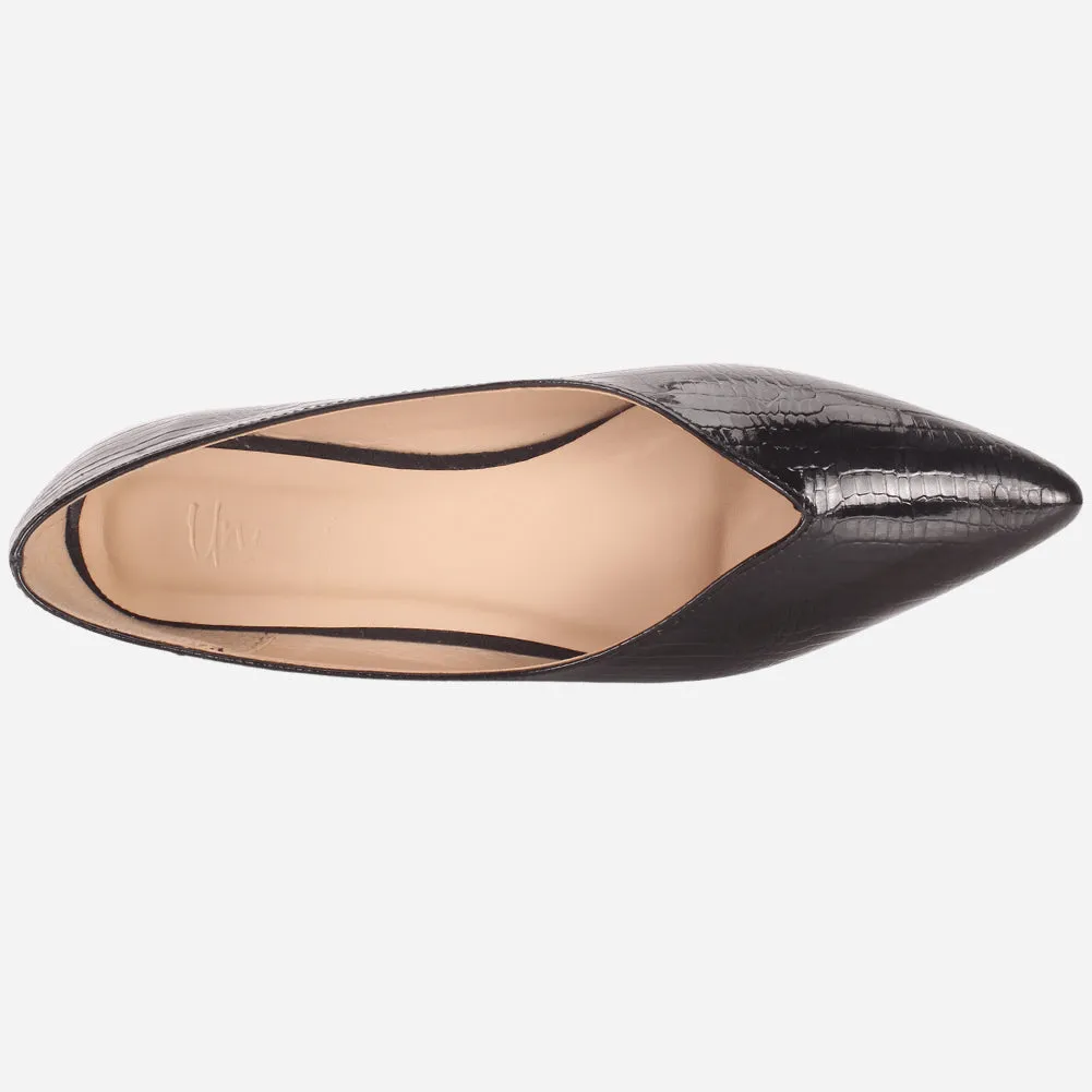 Women's "GLIZ" Pointed Toe Decorated Flat Pumps