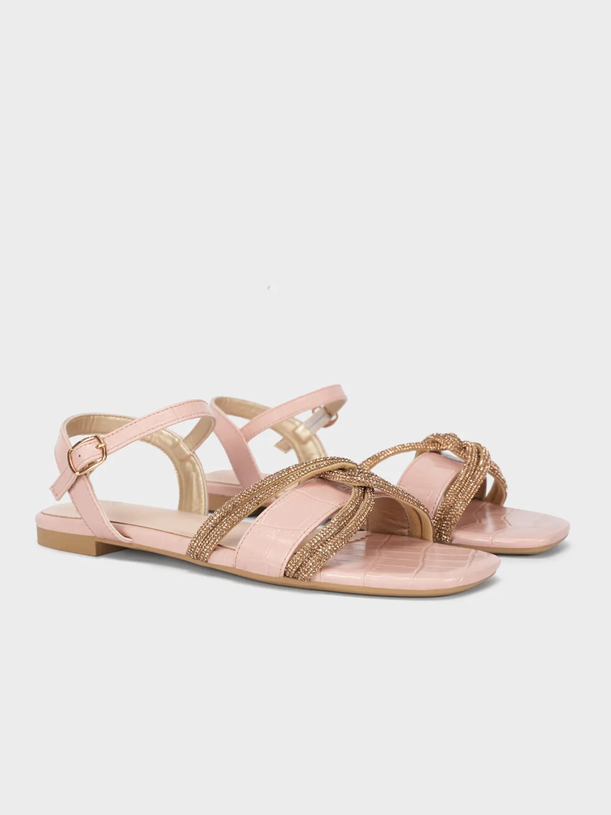 Women's "MARTINA" Crystals Detailing Sandals
