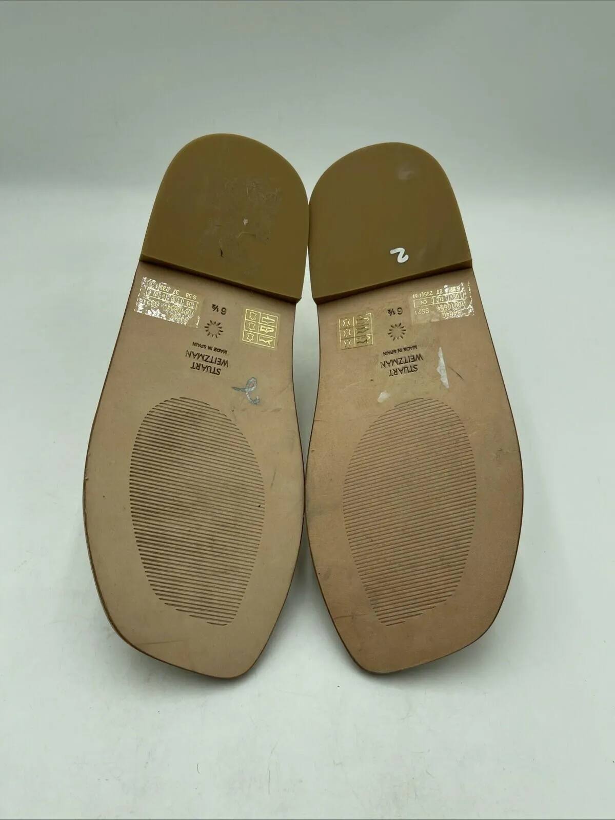 Women’s Stuart Weitzman Kora Lace Up Sandal Beige Size 6.5 - Very Good