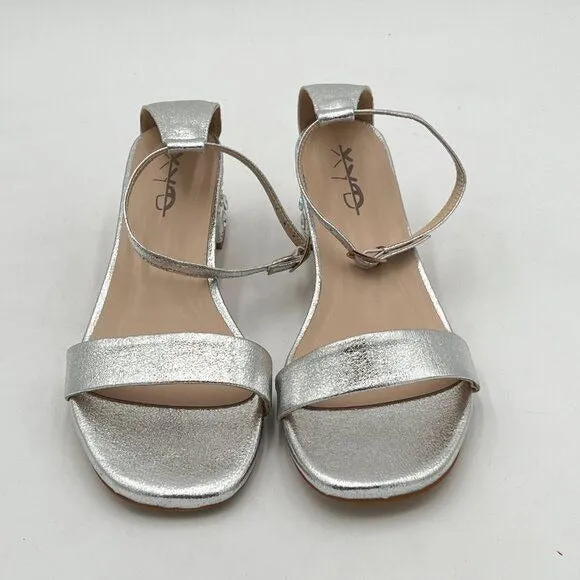 XYD Women Open Toe Strappy Low Block Heel Sandal Pumps Ankle Strap Wedding
