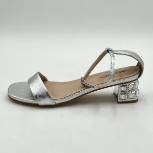 XYD Women Open Toe Strappy Low Block Heel Sandal Pumps Ankle Strap Wedding