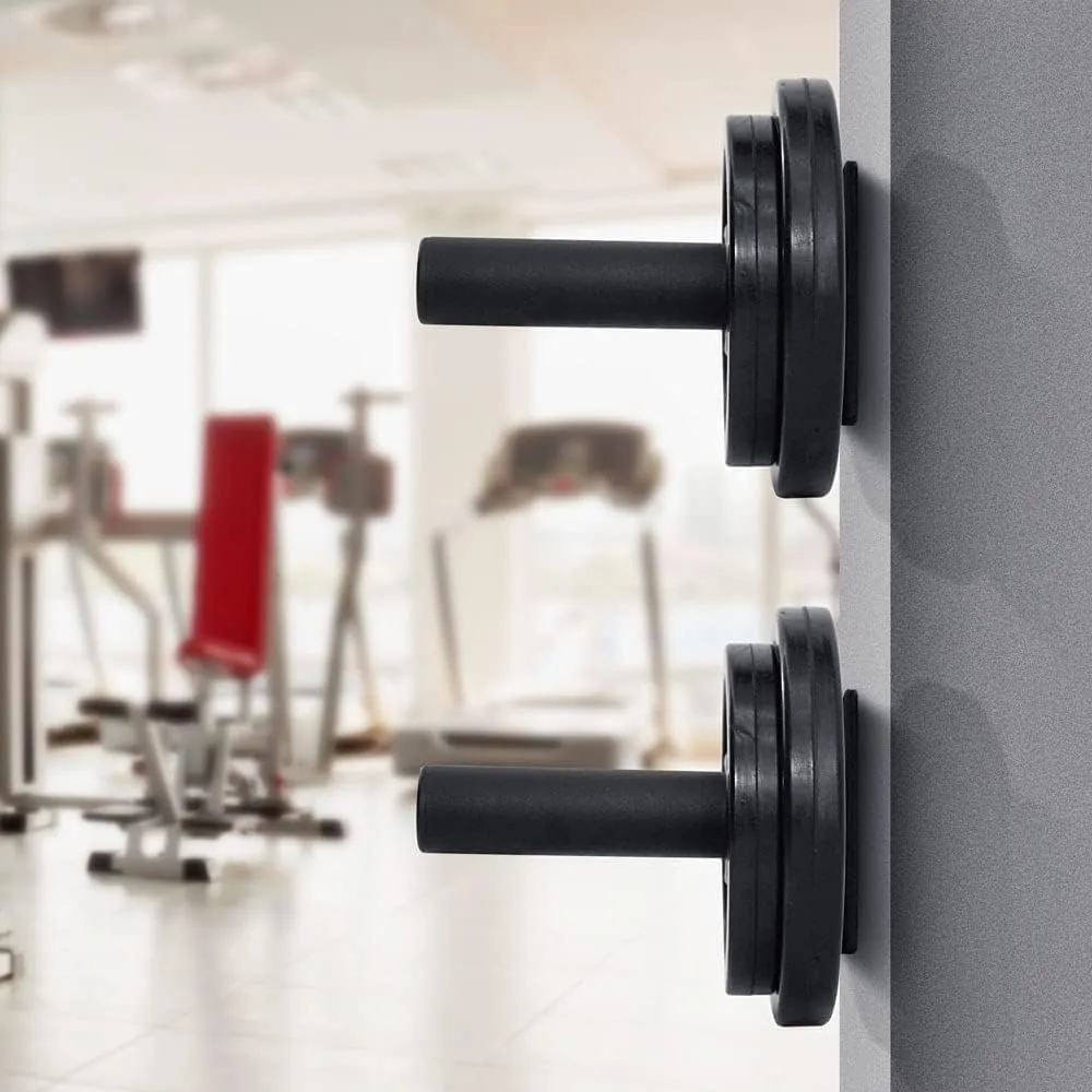 Yes4All Wall Mounted Weight Plate Holder - Fit 2inch Olympic Weight Plates, Protective Rubber Pad